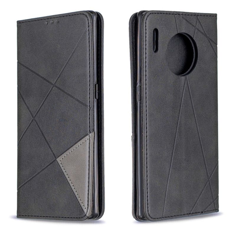 Folio-hoesje Huawei Mate 30 Pro Grijs Zwart Max Artieststijl