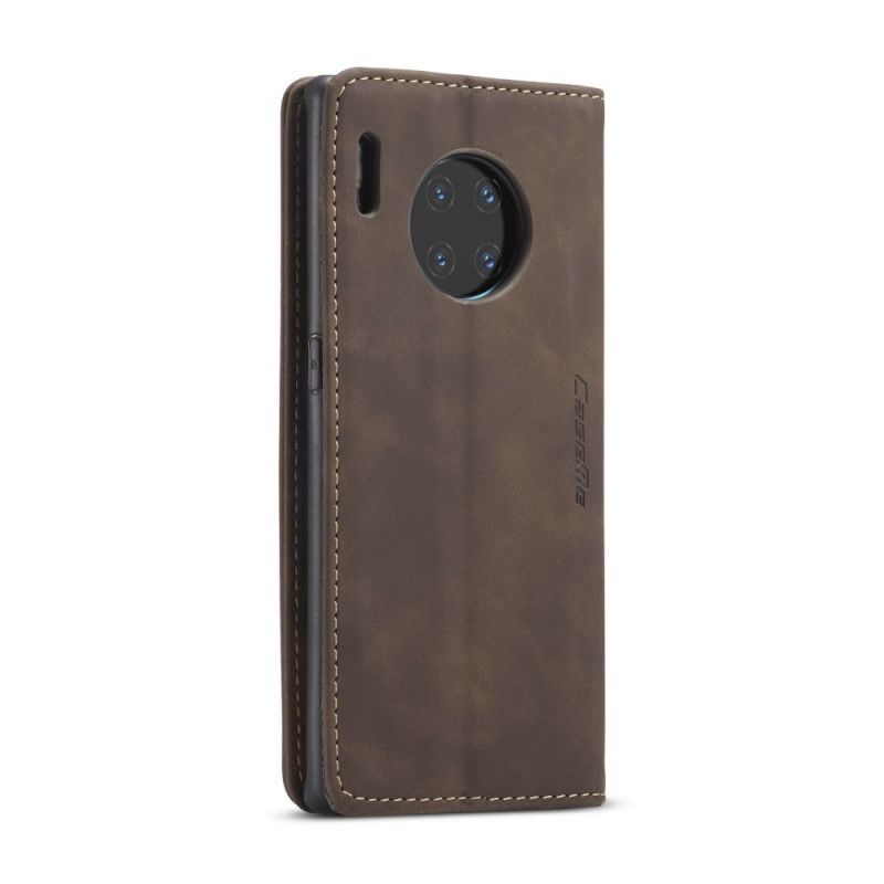 Folio-hoesje voor Huawei Mate 30 Pro Donkerblauw Zwart Kunstlederen Etui
