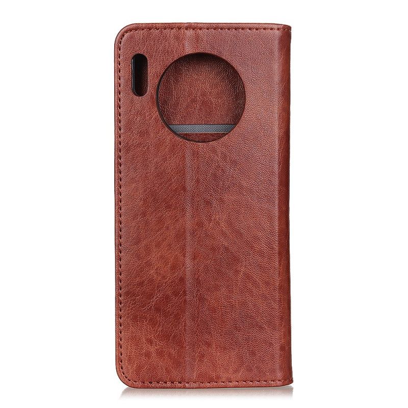 Folio-hoesje voor Huawei Mate 30 Pro Rood Zwart Premium Kunstleer Stiksels
