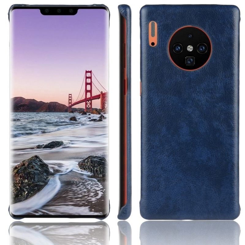 Hoesje Huawei Mate 30 Pro Rood Grijs Prestatie Lychee Leereffect