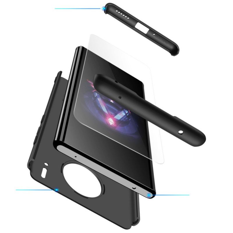 Hoesje Huawei Mate 30 Pro Zilver Zwart Afneembare Gkk