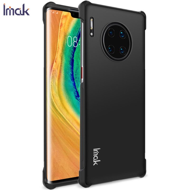 Hoesje voor Huawei Mate 30 Pro Transparant Zwart Imak Flexibele Siliconen
