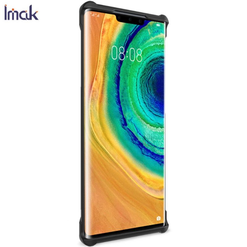 Hoesje voor Huawei Mate 30 Pro Transparant Zwart Imak Flexibele Siliconen