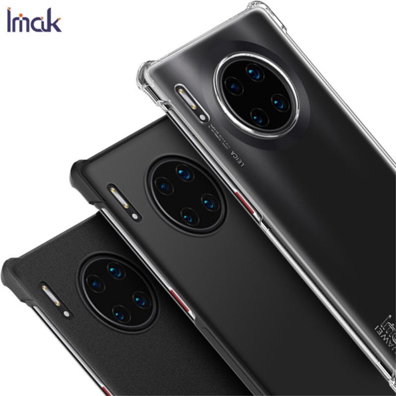 Hoesje voor Huawei Mate 30 Pro Transparant Zwart Imak Flexibele Siliconen