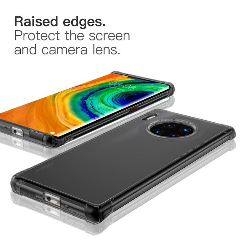 Hoesje voor Huawei Mate 30 Pro Transparant Zwart Transparante Leeu Beschermkussens