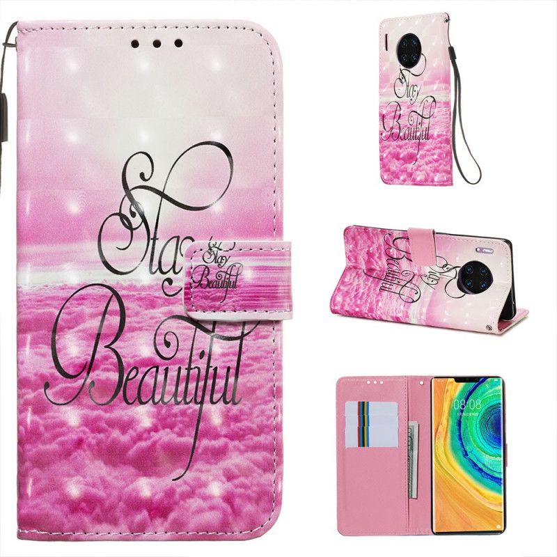 Leren Hoesje voor Huawei Mate 30 Pro Blijf Mooi
