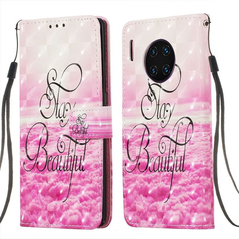 Leren Hoesje voor Huawei Mate 30 Pro Blijf Mooi