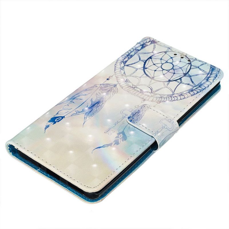 Leren Hoesje voor Huawei Mate 30 Pro Rood Wit Aquarel Dromenvanger