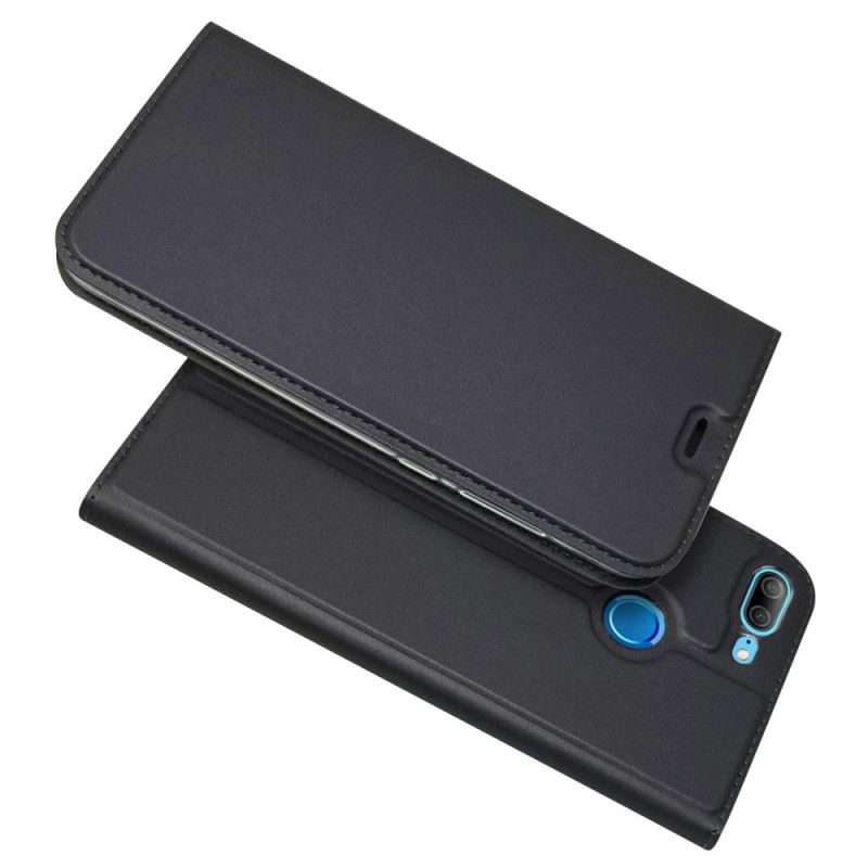 Folio-hoesje Honor 9 Lite Marineblauw Zwart Telefoonhoesje Magnetische Sluiting