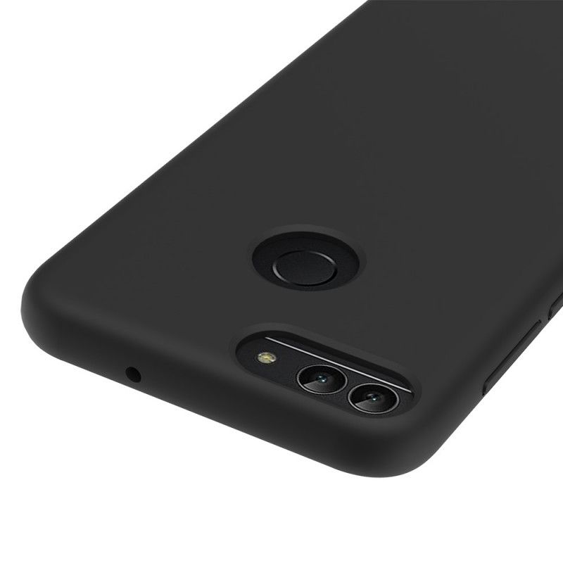 Hoesje voor Honor 9 Lite Groen Ontwerp Van Vloeibaar Siliconen