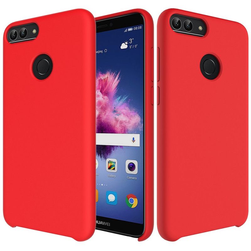 Hoesje voor Honor 9 Lite Groen Ontwerp Van Vloeibaar Siliconen