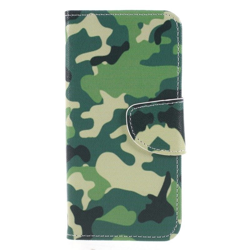 Leren Hoesje Honor 9 Lite Militaire Camouflage