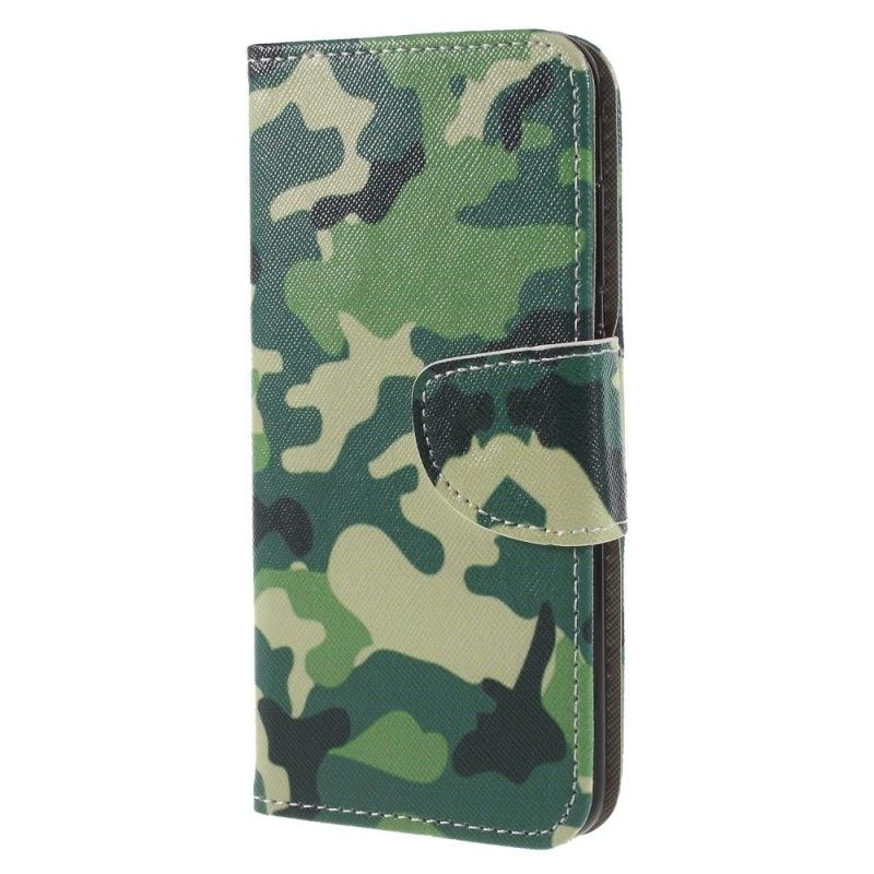 Leren Hoesje Honor 9 Lite Militaire Camouflage