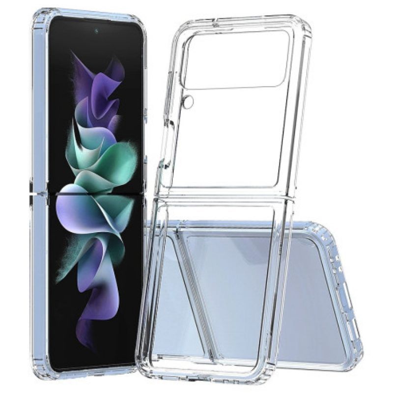Hoesje voor Samsung Galaxy Z Flip 4 Folio-hoesje Transparante Versterkte Contour