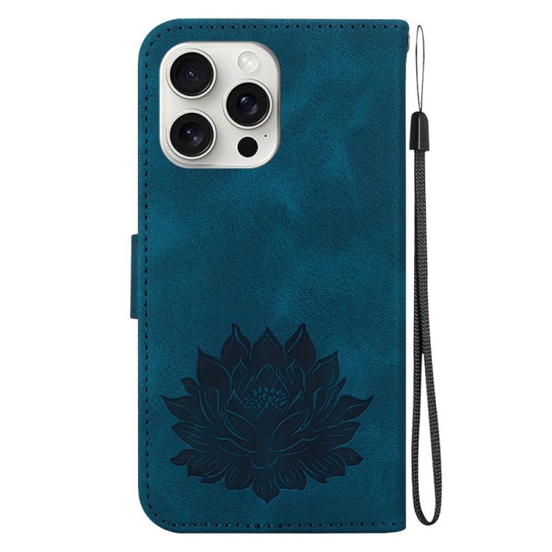 Bescherming Hoesje iPhone 16 Pro Max Lotusbloem