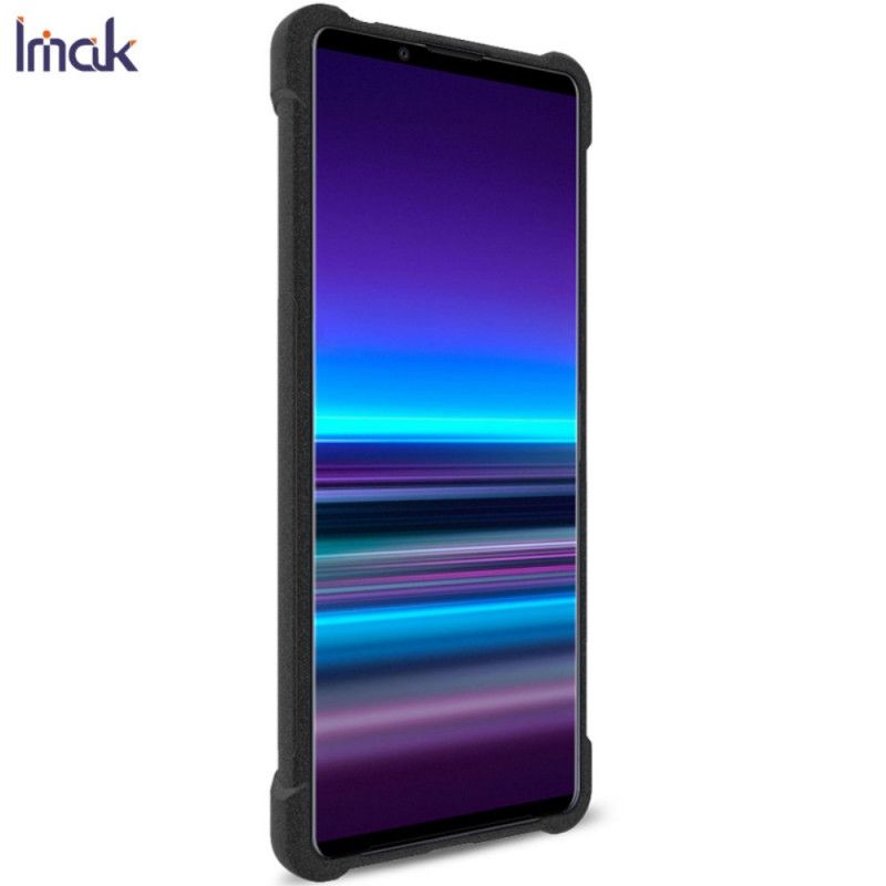Hoesje Sony Xperia 1 II Grijs Zwart Imak Zijdeachtig