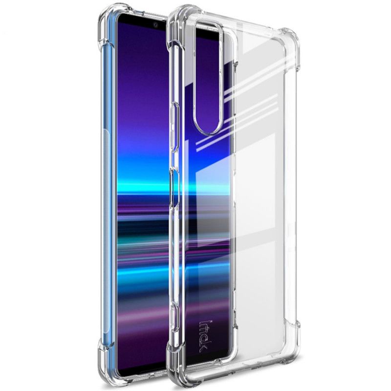 Hoesje Sony Xperia 1 II Grijs Zwart Imak Zijdeachtig