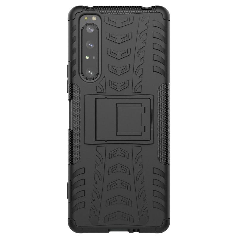 Hoesje voor Sony Xperia 1 II Wit Zwart Ultra Premium Resistent