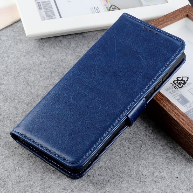 Leren Hoesje Sony Xperia 1 II Wit Zwart Finesse Kunstleer