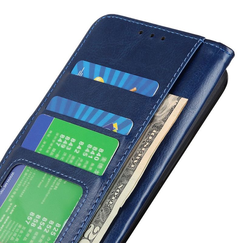Leren Hoesje Sony Xperia 1 II Wit Zwart Finesse Kunstleer