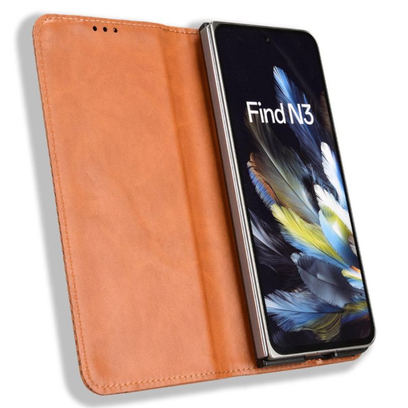 Folio-hoesje Oppo Find N3 Vintage Bescherming Hoesje