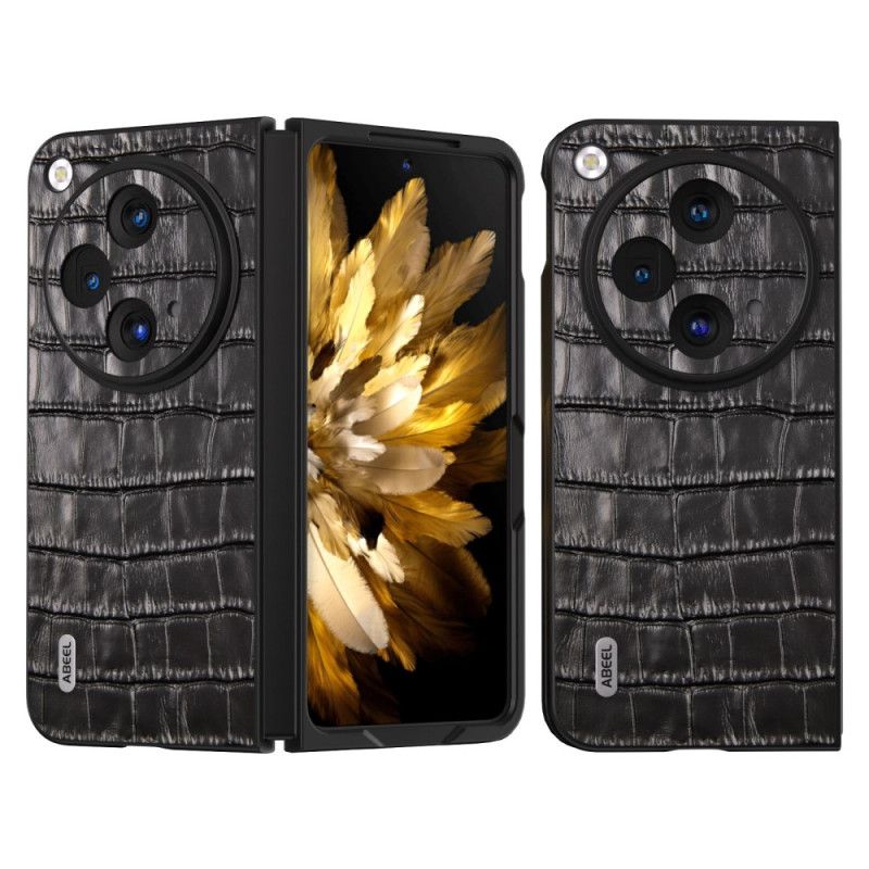 Hoesje Oppo Find N3 Abeel Krokodillenleereffect