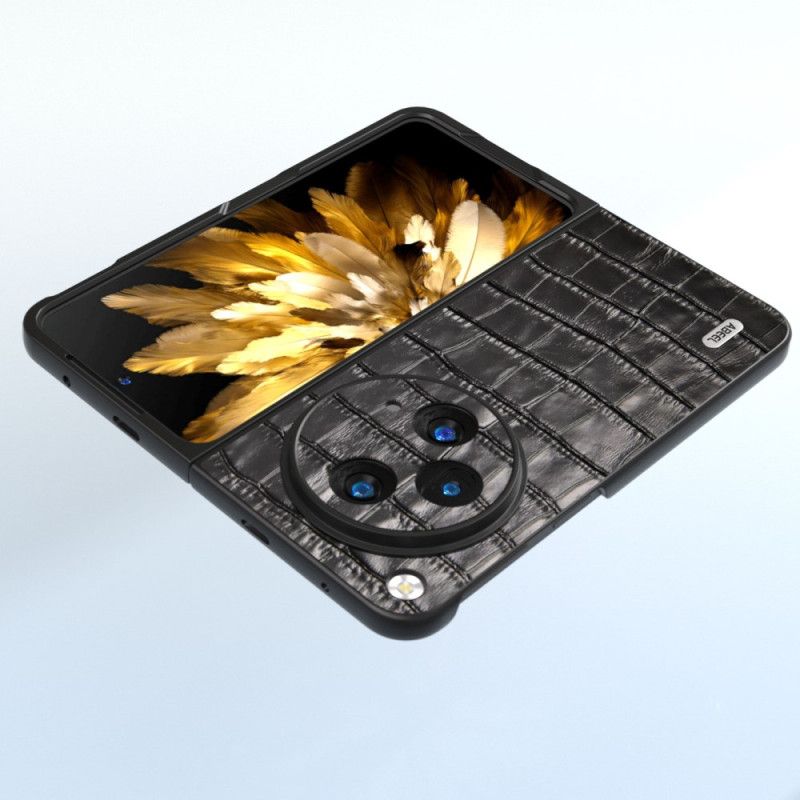 Hoesje Oppo Find N3 Abeel Krokodillenleereffect