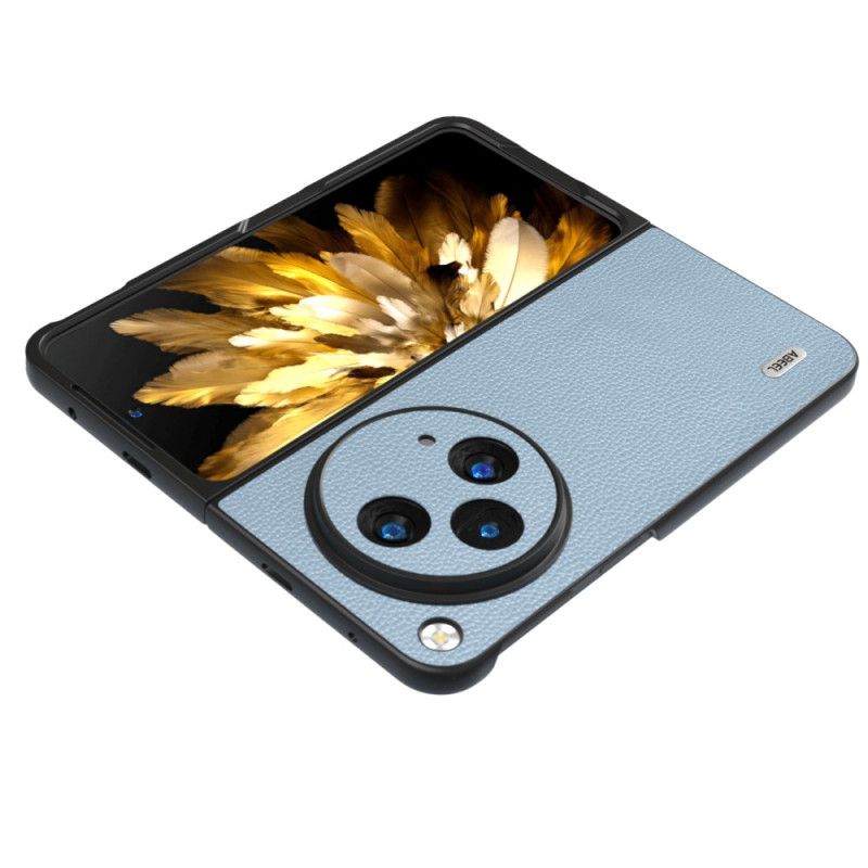 Hoesje Oppo Find N3 Abeel Natuurlijk Lycheeleer Bescherming Hoesje