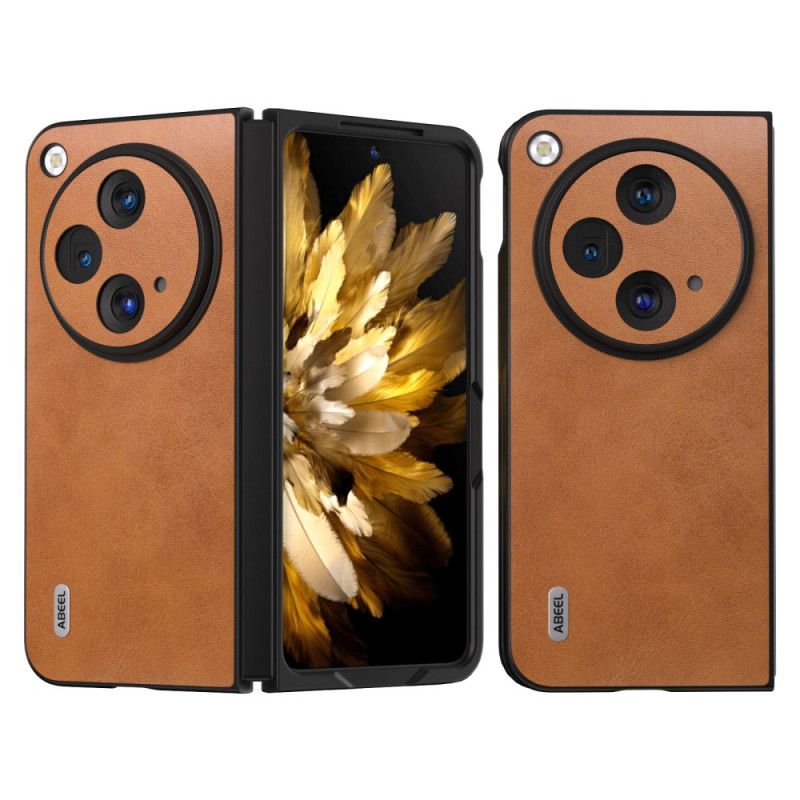 Hoesje Oppo Find N3 Mat Imitatie Leer Abeel