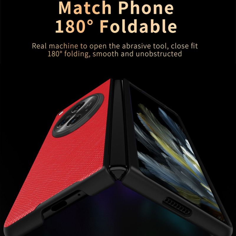 Hoesje Oppo Find N3 Open Geweven Textuur