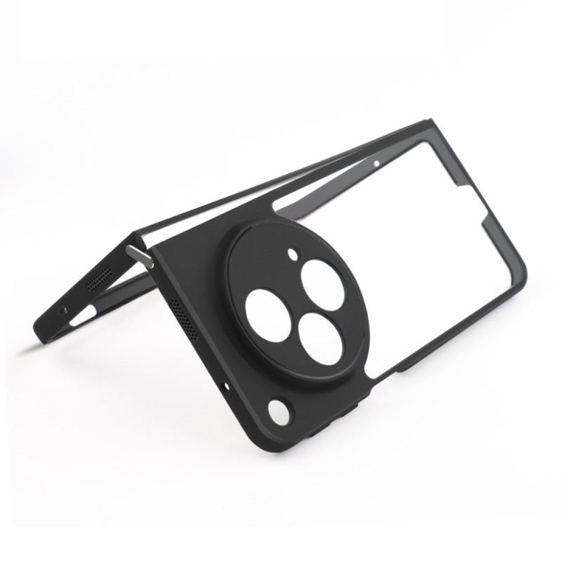 Hoesje Oppo Find N3 Transparant Met Zwarte Rand