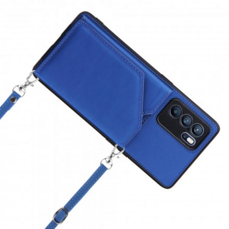 Hoesje Oppo Reno 6 Pro 5g Schouderriem Kaarthouder