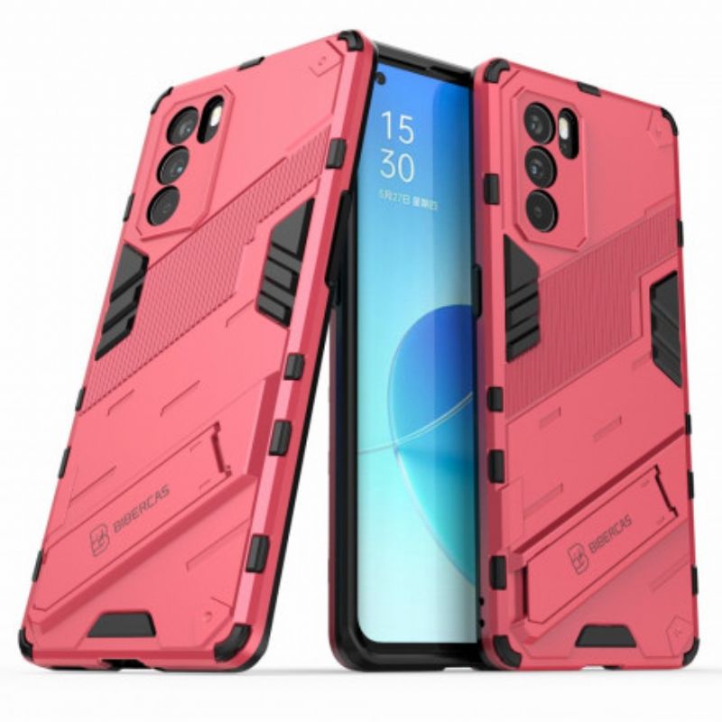 Hoesje Oppo Reno 6 Pro 5g Verwijderbare Steun Twee Handsfree Posities