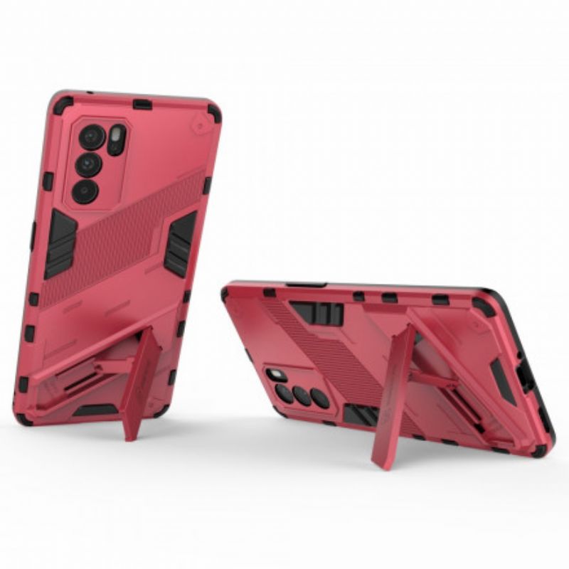Hoesje Oppo Reno 6 Pro 5g Verwijderbare Steun Twee Handsfree Posities