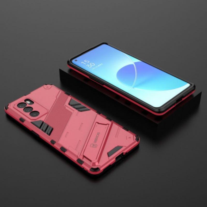 Hoesje Oppo Reno 6 Pro 5g Verwijderbare Steun Twee Handsfree Posities