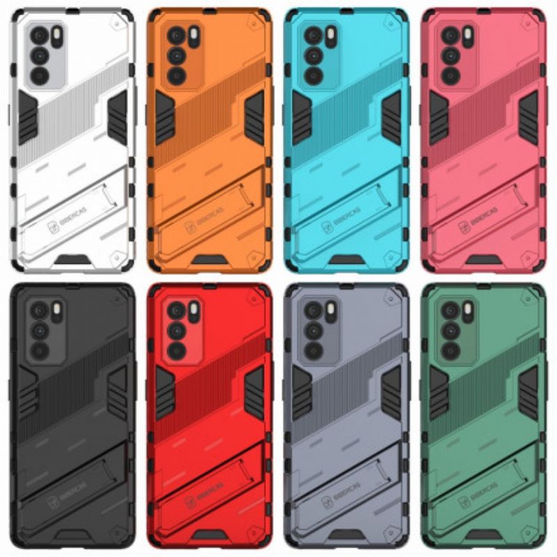 Hoesje Oppo Reno 6 Pro 5g Verwijderbare Steun Twee Handsfree Posities