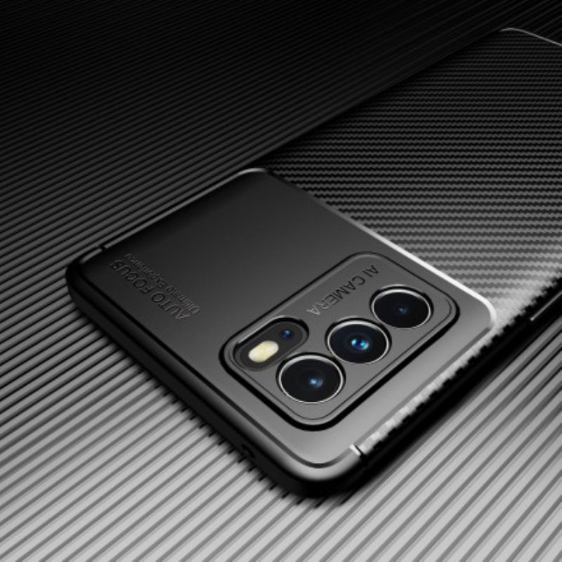 Hoesje Voor Oppo Reno 6 Pro 5g Flexibele Koolstofvezel