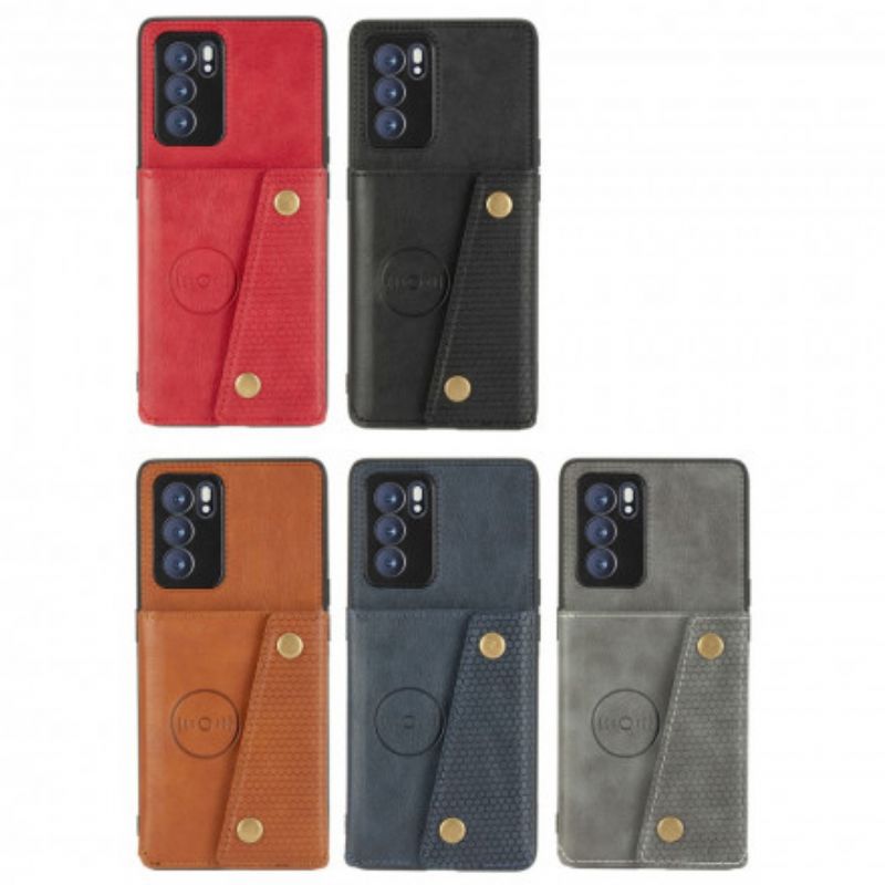 Hoesje Voor Oppo Reno 6 Pro 5g Snap-portemonnee