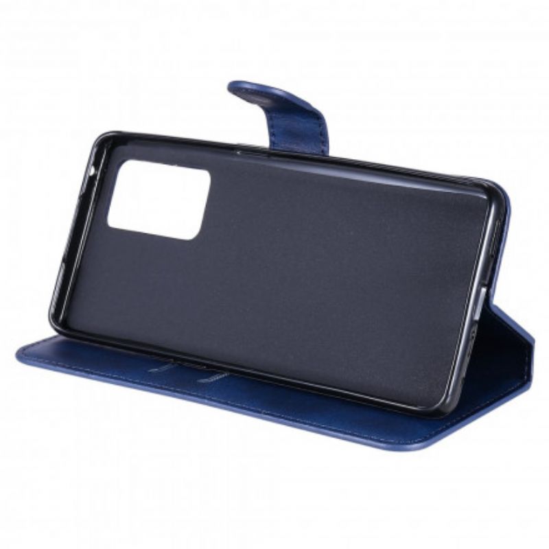 Leren Hoesje Oppo Reno 6 Pro 5g Effen Kleur Bescherming Hoesje