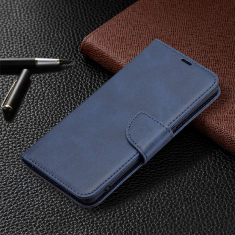 Leren Hoesje Oppo Reno 6 Pro 5g Gladde Flap Schuin Bescherming Hoesje