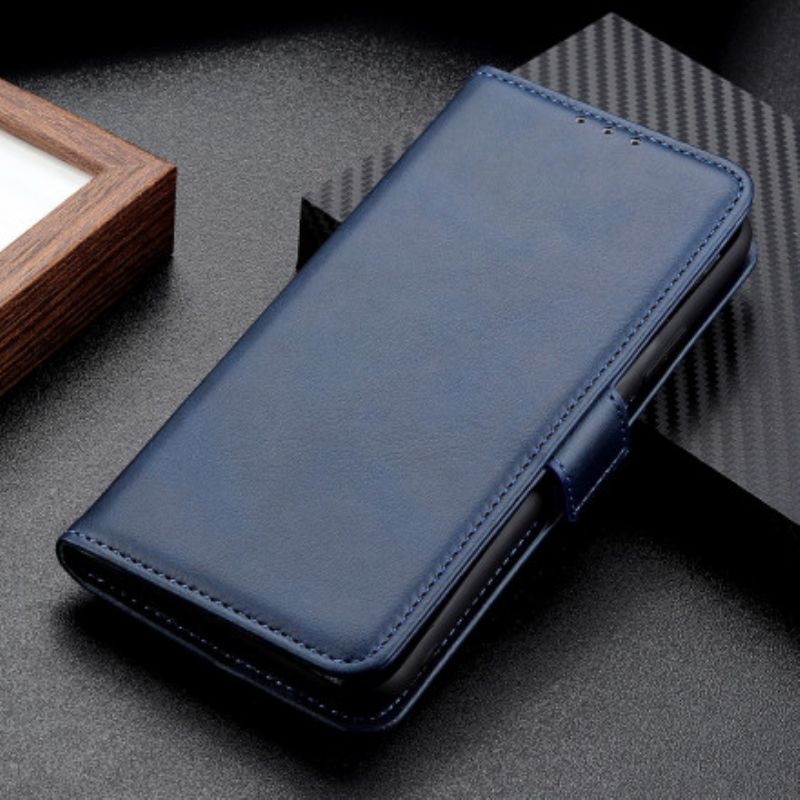 Leren Hoesje Voor Oppo Reno 6 Pro 5g Dubbele Klep