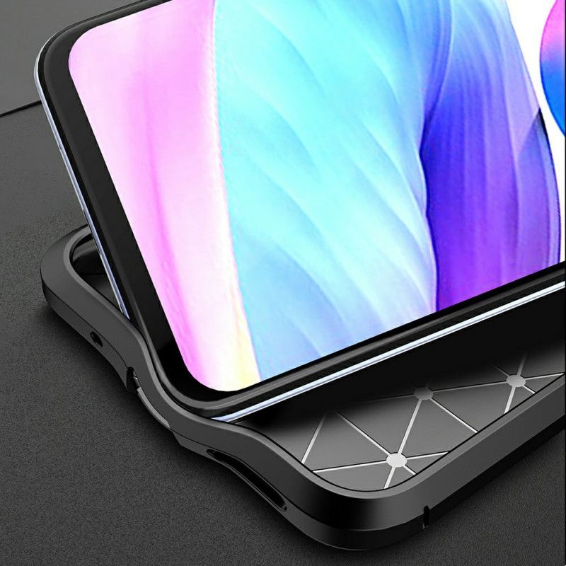 Case Hoesje Xiaomi Redmi Note 10 5G Rood Zwart Telefoonhoesje Dubbellijns Lychee Leereffect