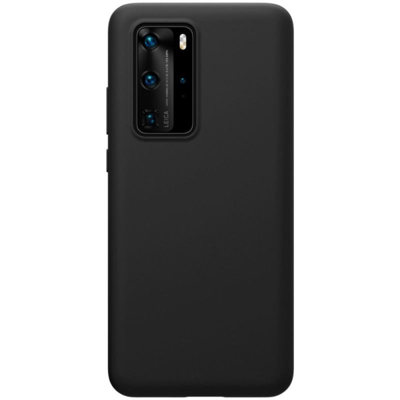 Case Hoesje Huawei P40 Pro Rood Zwart Telefoonhoesje Serie Nillkin Flex Pure