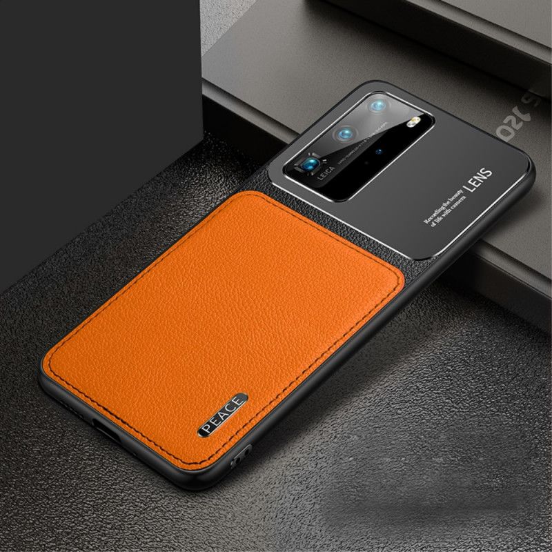 Case Hoesje Huawei P40 Pro Rood Zwart Telefoonhoesje Vrede Hybride