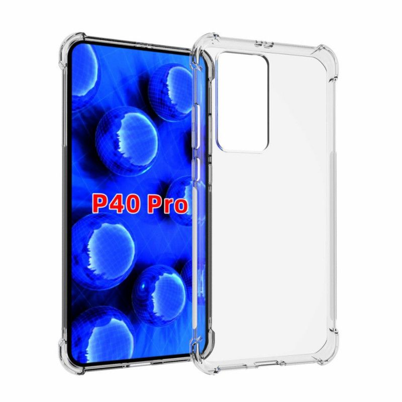 Case Hoesje Huawei P40 Pro Telefoonhoesje Transparant Versterkte Hoeken