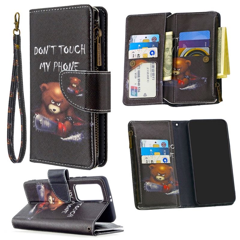 Cover Folio-hoesje Huawei P40 Pro Telefoonhoesje Zak Met Ritssluiting