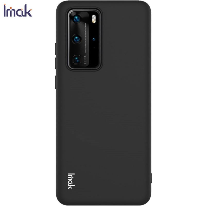 Hoesje Huawei P40 Pro Donkerblauw Zwart Uc-1 Serie Siliconen Mat Imak