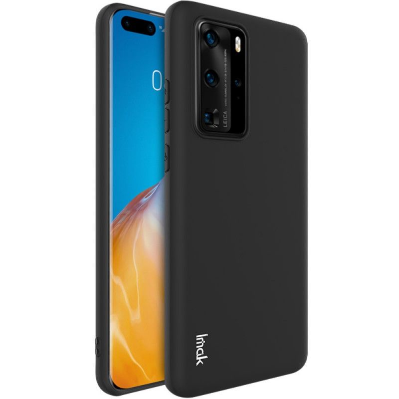 Hoesje Huawei P40 Pro Donkerblauw Zwart Uc-1 Serie Siliconen Mat Imak
