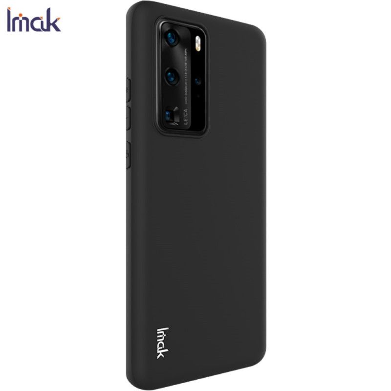 Hoesje Huawei P40 Pro Donkerblauw Zwart Uc-1 Serie Siliconen Mat Imak