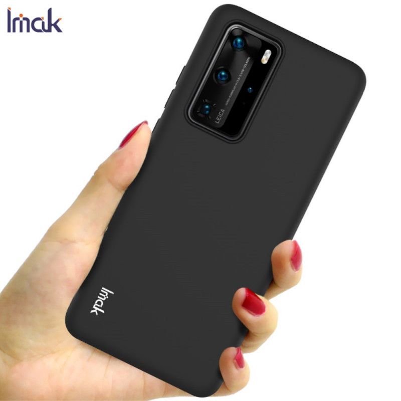 Hoesje Huawei P40 Pro Donkerblauw Zwart Uc-1 Serie Siliconen Mat Imak